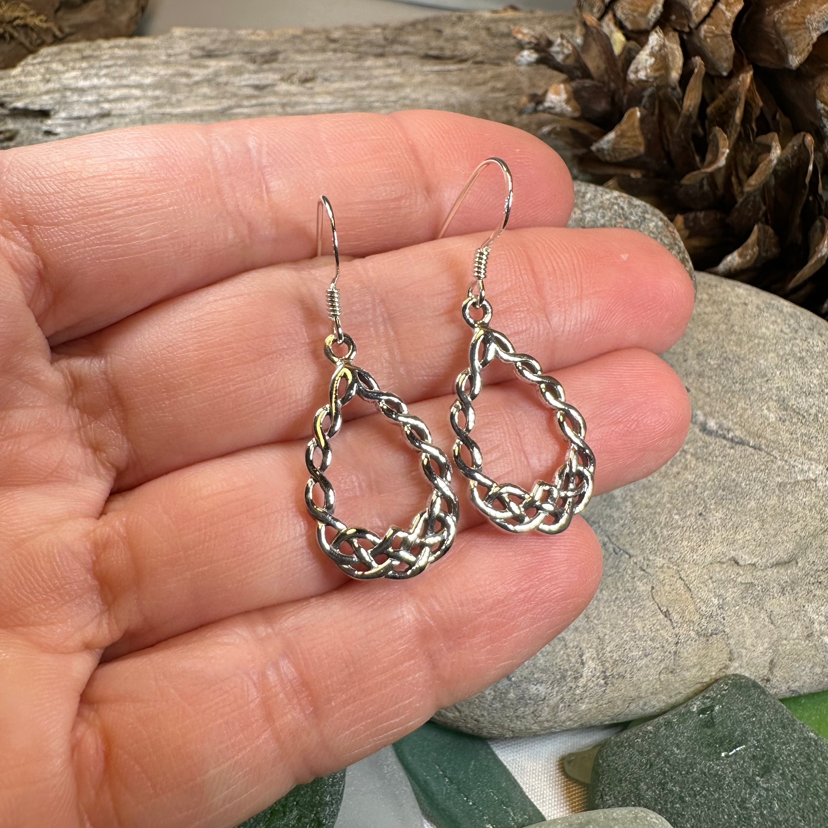 Celtic Knot Earrings for Women - Sterling Silver Irish Claddagh Dainty Drop Earrings | Perfect for St. Patrick's Day, Weddings & Special Occasions