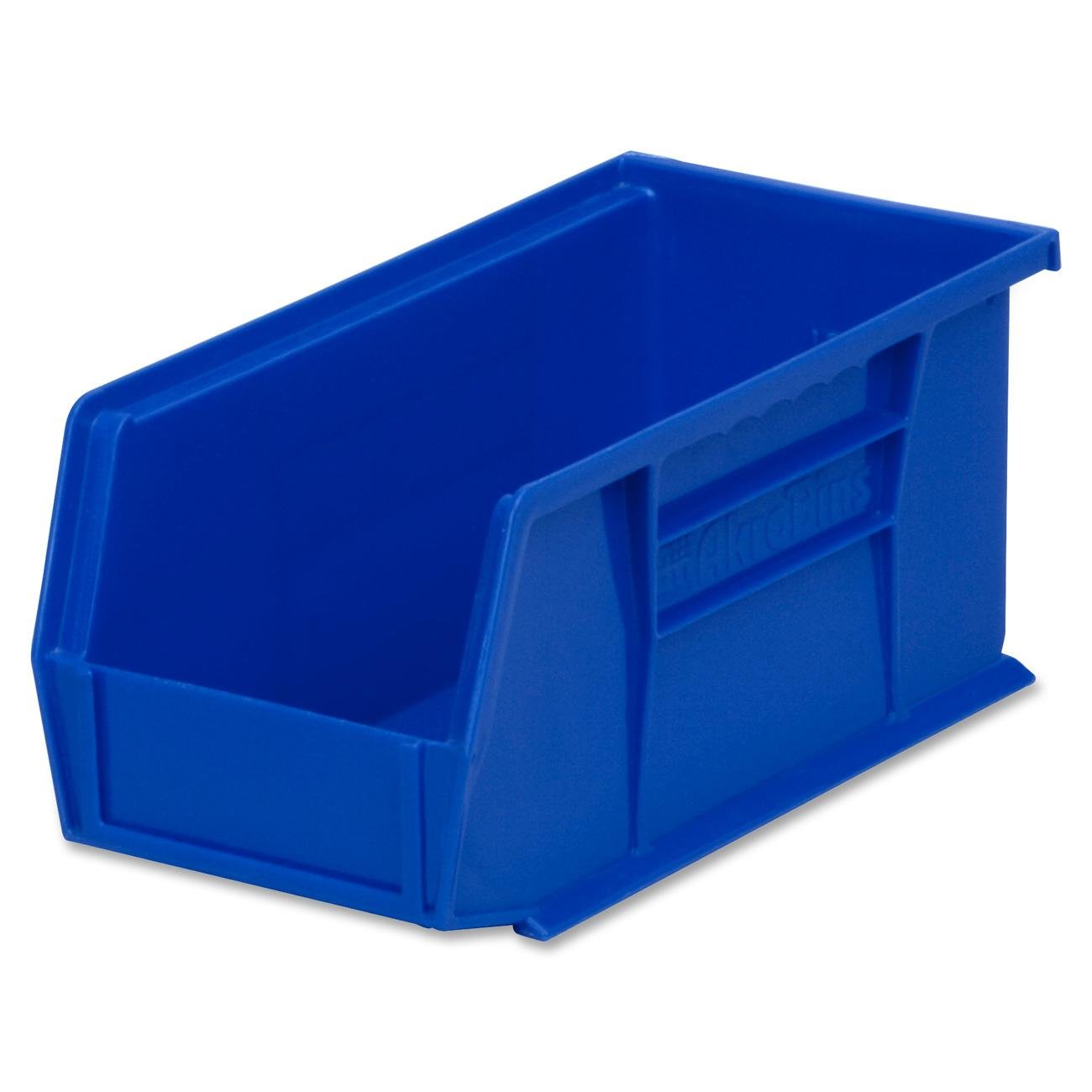 Akro-Mils Akrobins 30230B Stackable Plastic Storage Bins - Blue (Pack of 12) - Perfect for Home Organization, Garage Storage & Workshop Supplies