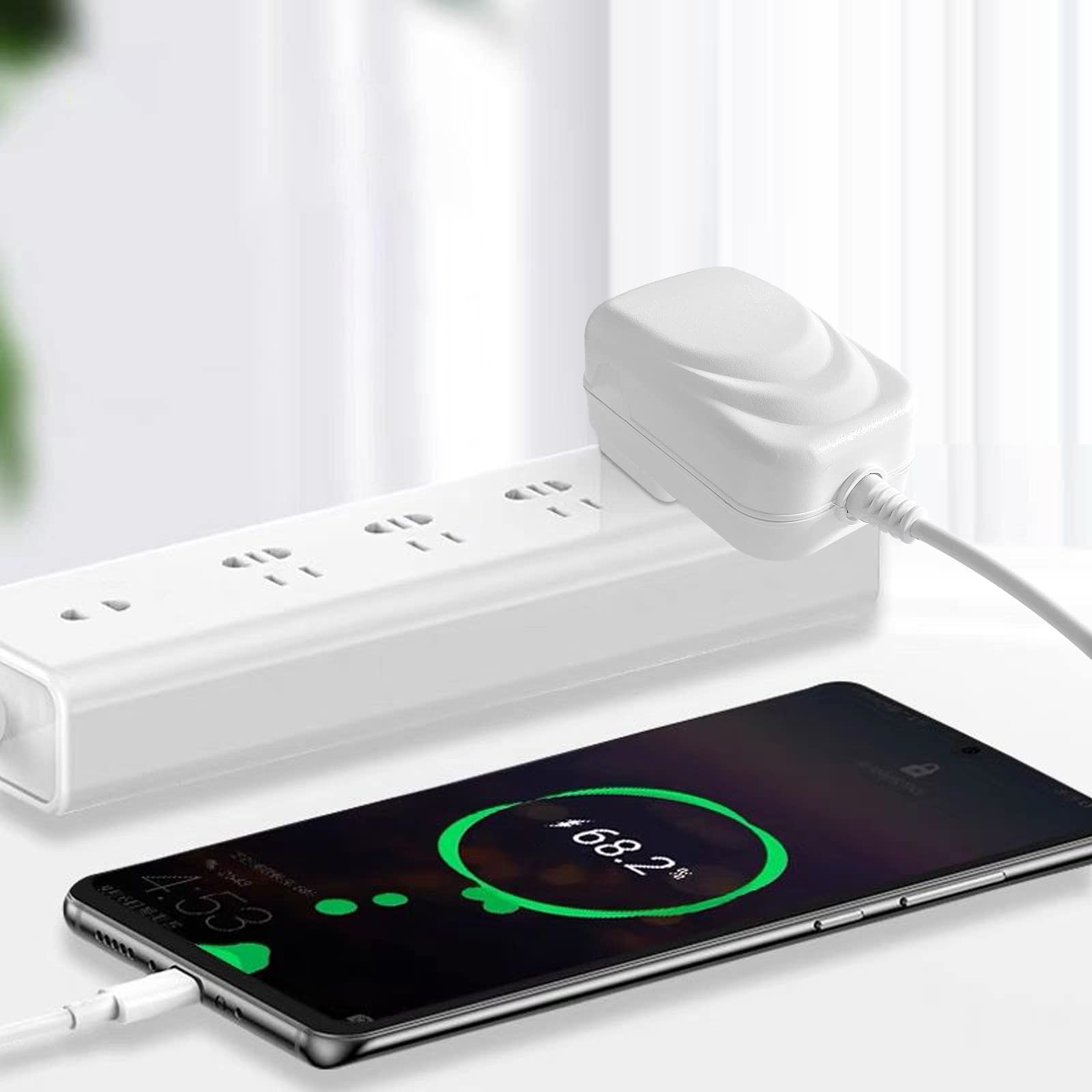 5V 1.5A Power Adapter with USB-C & Micro USB Ports - ETL Certified Wall Charger for Smartphones, Tablets, LED Lights - Perfect for Home, Office & Travel Use