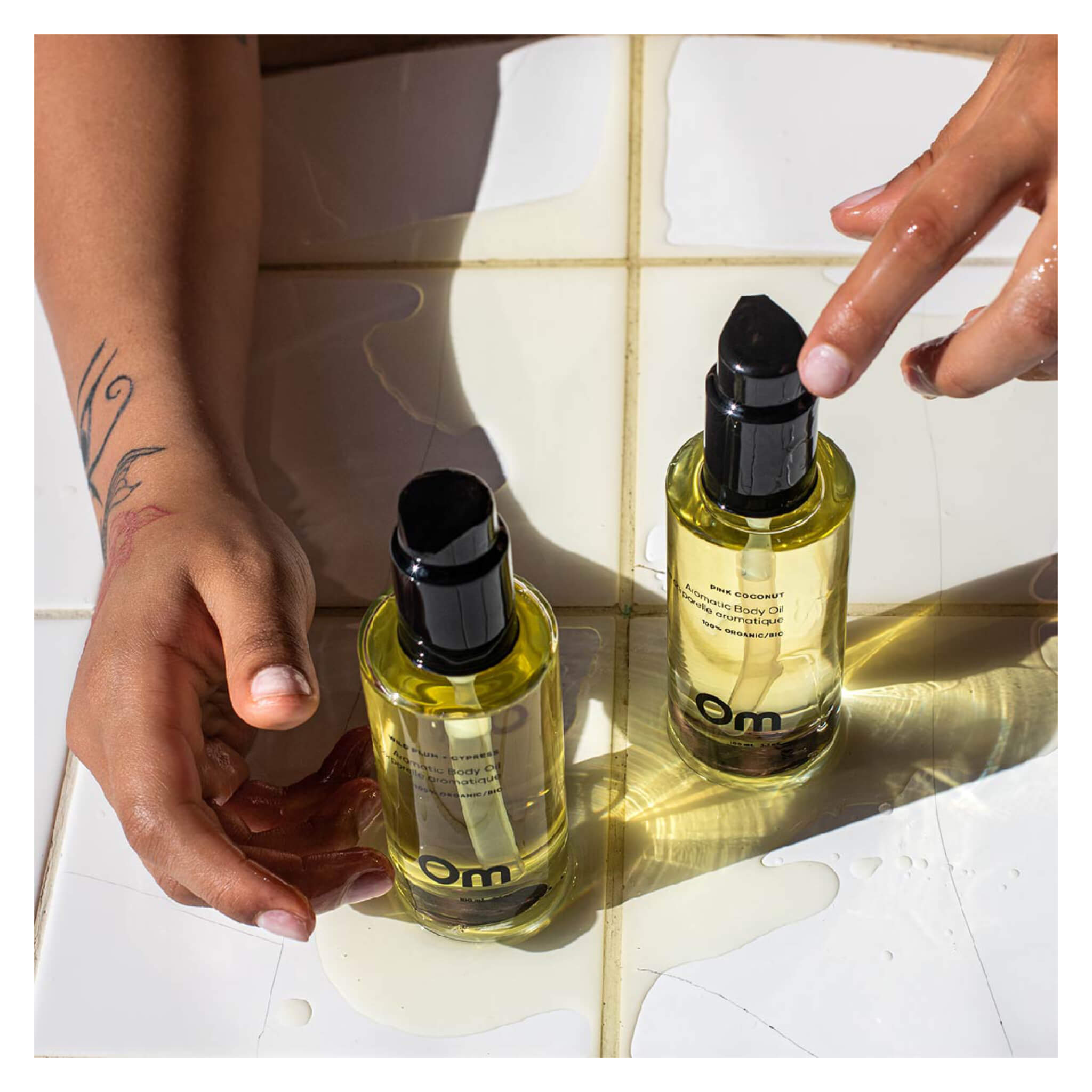 Pink Coconut Aromatic Body Oil for Women - Moisturizing & Hydrating Skin Care - Perfect for Massage, Relaxation & Dry Skin Relief
