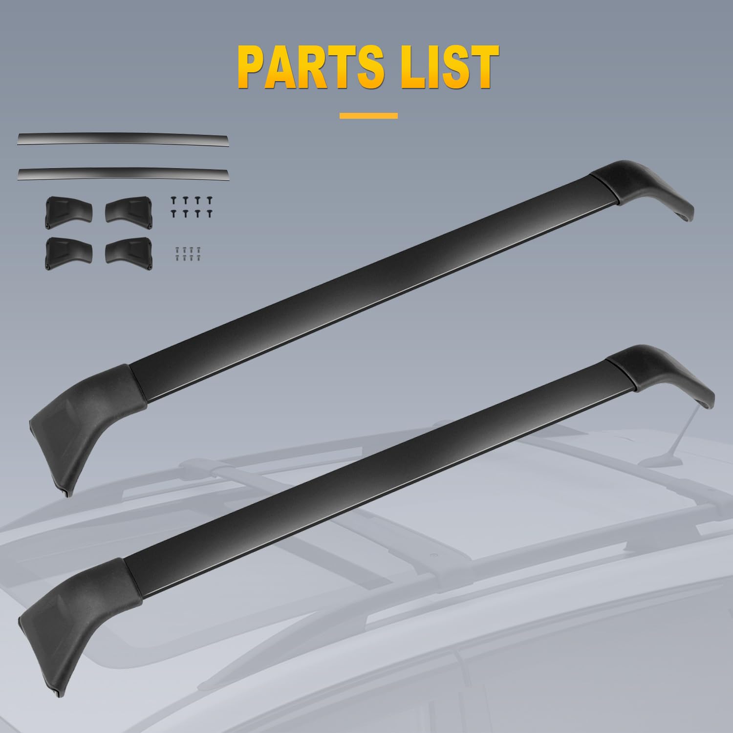 OCPTY Universal Roof Rack Cargo Bars for Mazda CX-5 (2017-2019 Models) - Heavy Duty Cross Bars for Kayak, Canoe, Bike, Snowboard, Ski & Luggage Carrier - Perfect for Road Trips & Outdoor Adventures