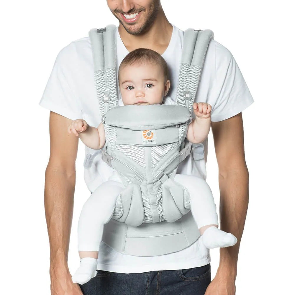Omni 360 Cool Air Mesh Baby Carrier - Pearl Grey | Ergonomic Front & Back Carry | Perfect for Hiking, Travel & Daily Use