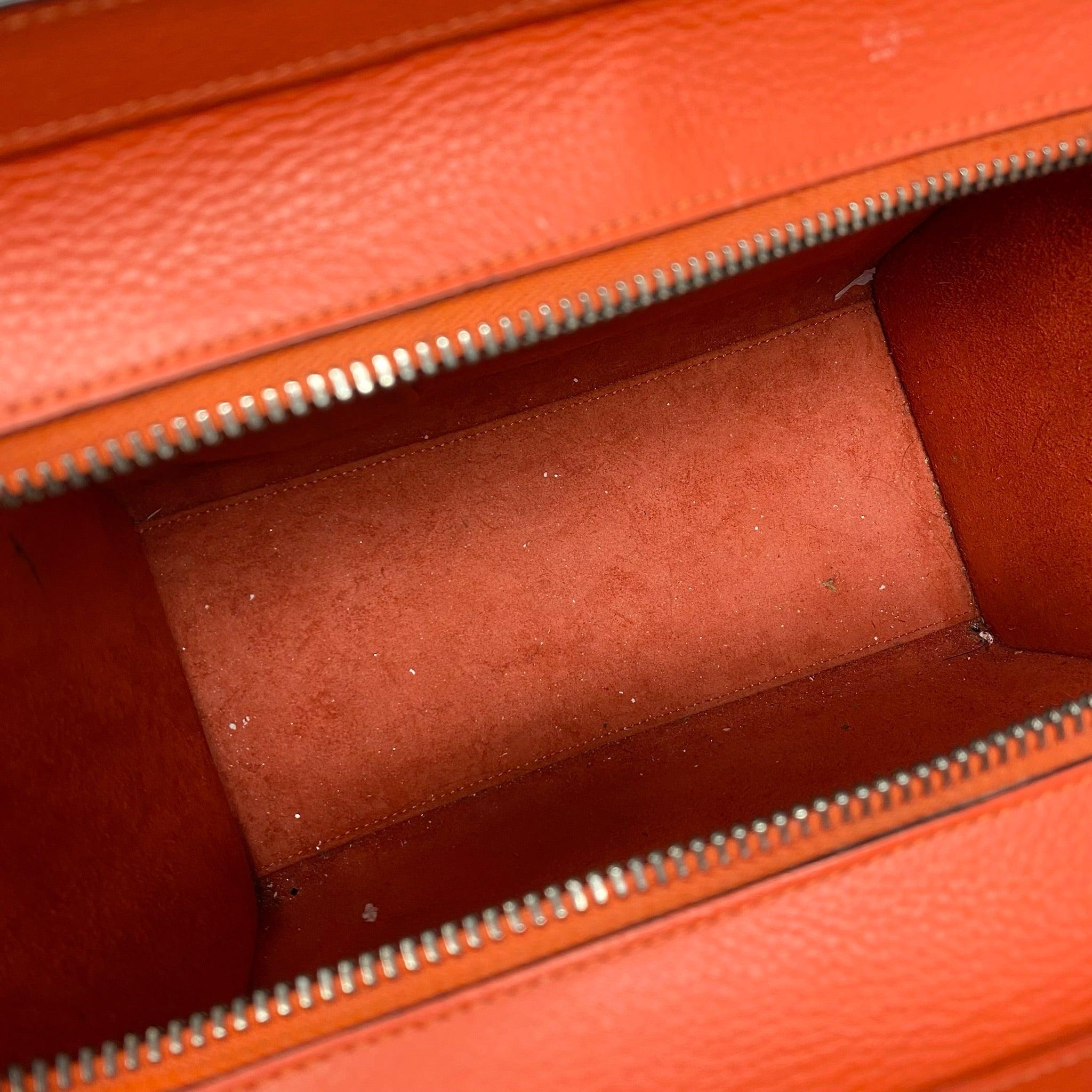 Celine Red Micro Luggage Bag - Premium Leather Crossbody Handbag for Women | Perfect for Travel, Work & Evening Out