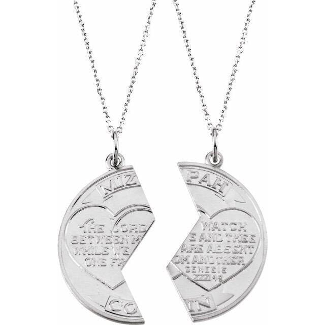 Sterling Silver Miz Pah Coin Necklace for Women - Elegant Pendant Jewelry Gift for Birthday, Anniversary & Special Occasions