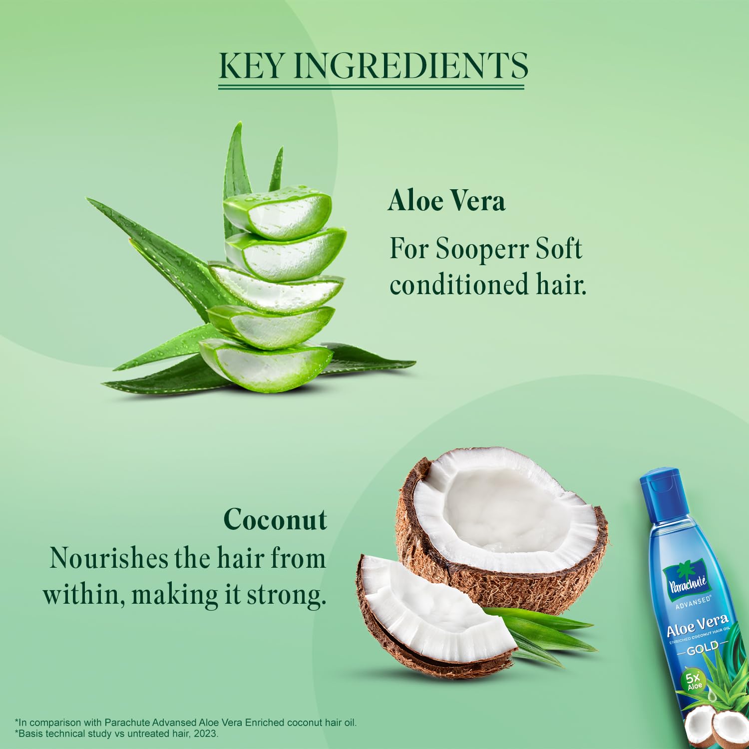 Parachute Advanced Aloe Vera Enriched Coconut Hair Oil with 5X Aloe Vera Extract | 400ml Deep Conditioning Treatment for Super Soft, Shiny Hair | Perfect for Dry, Damaged Hair Care & Scalp Nourishment | Great for Daily Use, Hair Massage & Styling