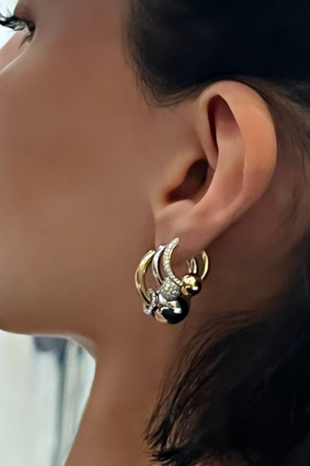 14K Gold Small Ball Pave Earrings for Women - Hypoallergenic Stud Earrings for Sensitive Ears | Perfect for Everyday Wear, Parties & Special Occasions