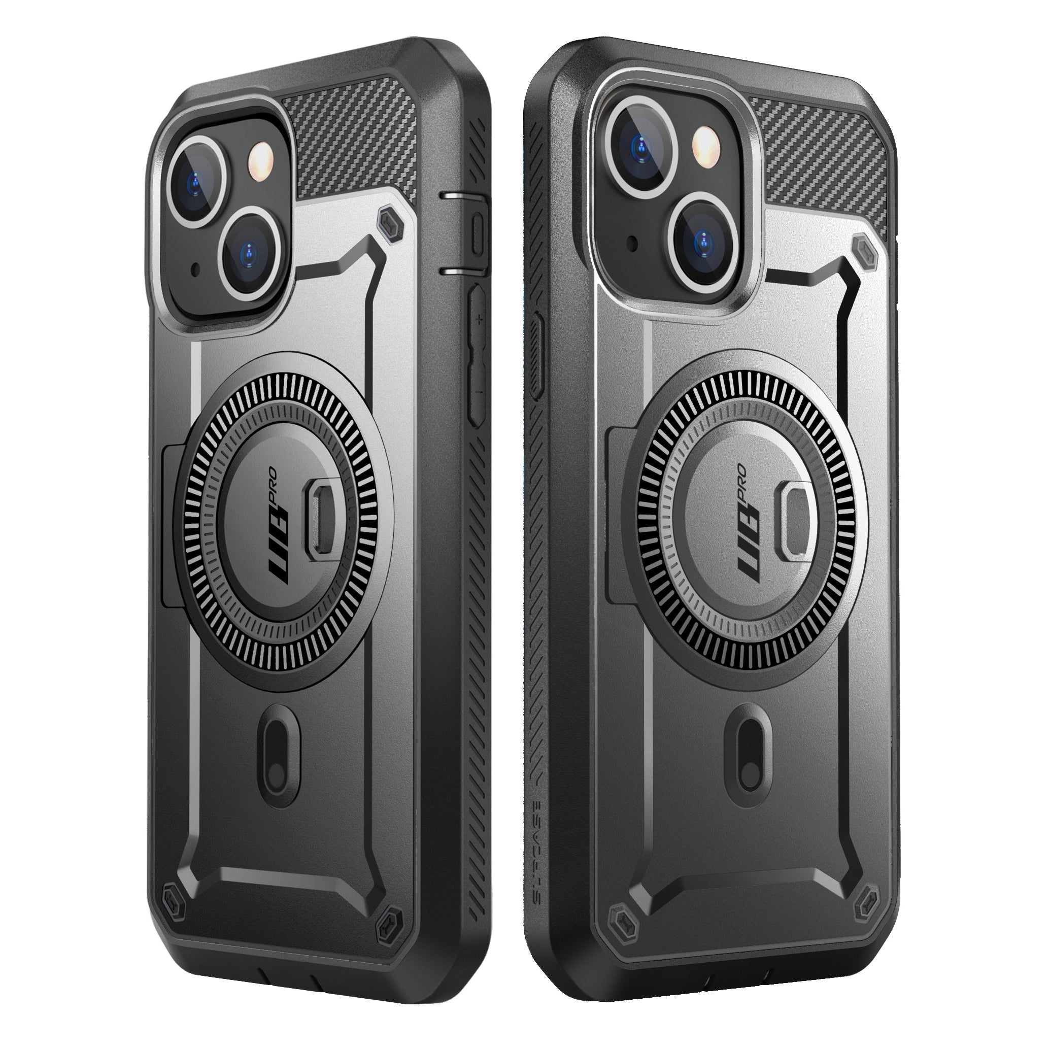 iPhone 14 Plus 6.7 Inch Unicorn Beetle PRO MAG Rugged MagSafe Case - Gun Metal | Shockproof Protective Cover with Built-in Screen Protector | Perfect for Outdoor Adventures, Construction Work & Extreme Sports