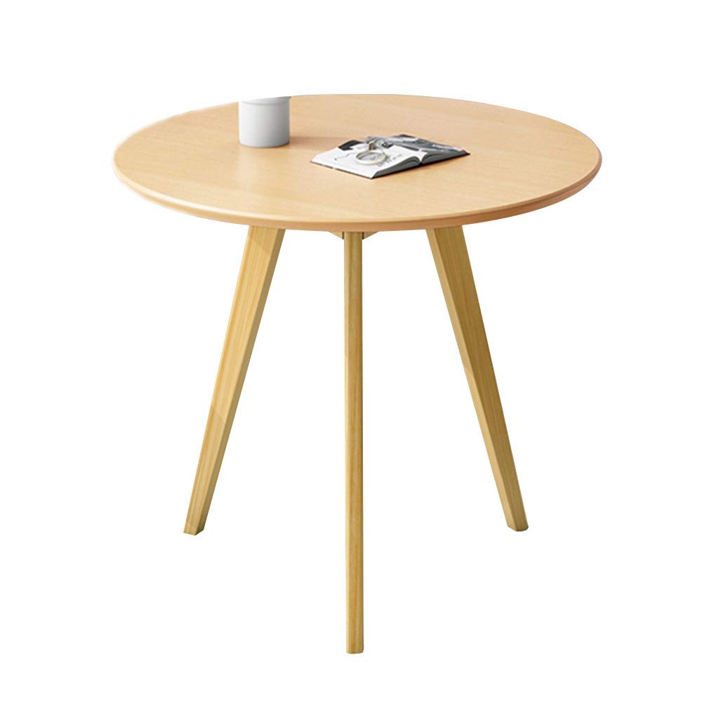 Compact Solid Wood Coffee Table - Lightweight Multipurpose Snack Table with Shelf for Small Apartments (45×45×47cm) | Perfect for Living Room, Dorm, Bedside & Studio Use