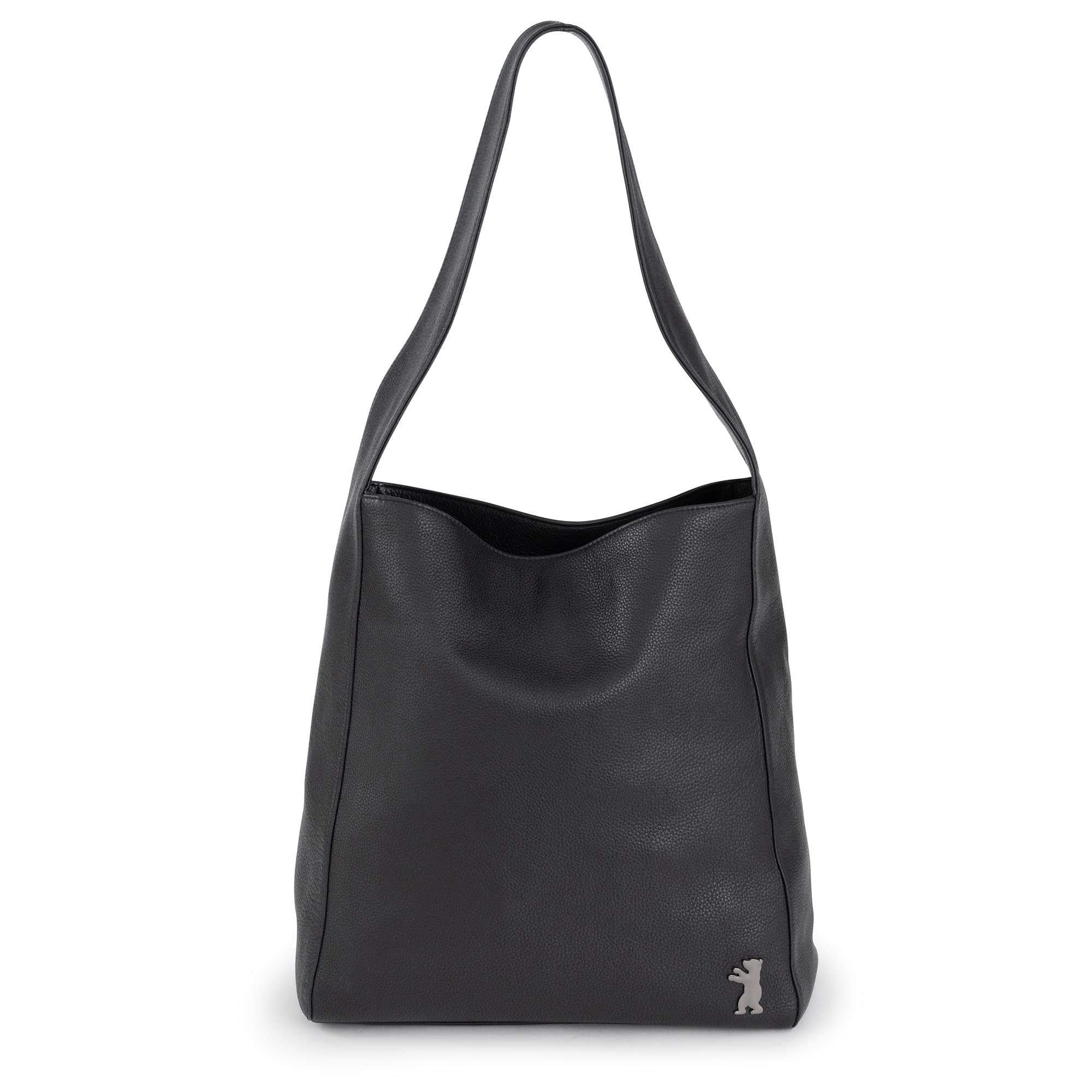Premium Genuine Leather Tote Bag for Women - Stylish Shoulder Bag & Hobo Handbag - Atlanta Inspired Design - Black - Perfect for Work, Travel & Everyday Use