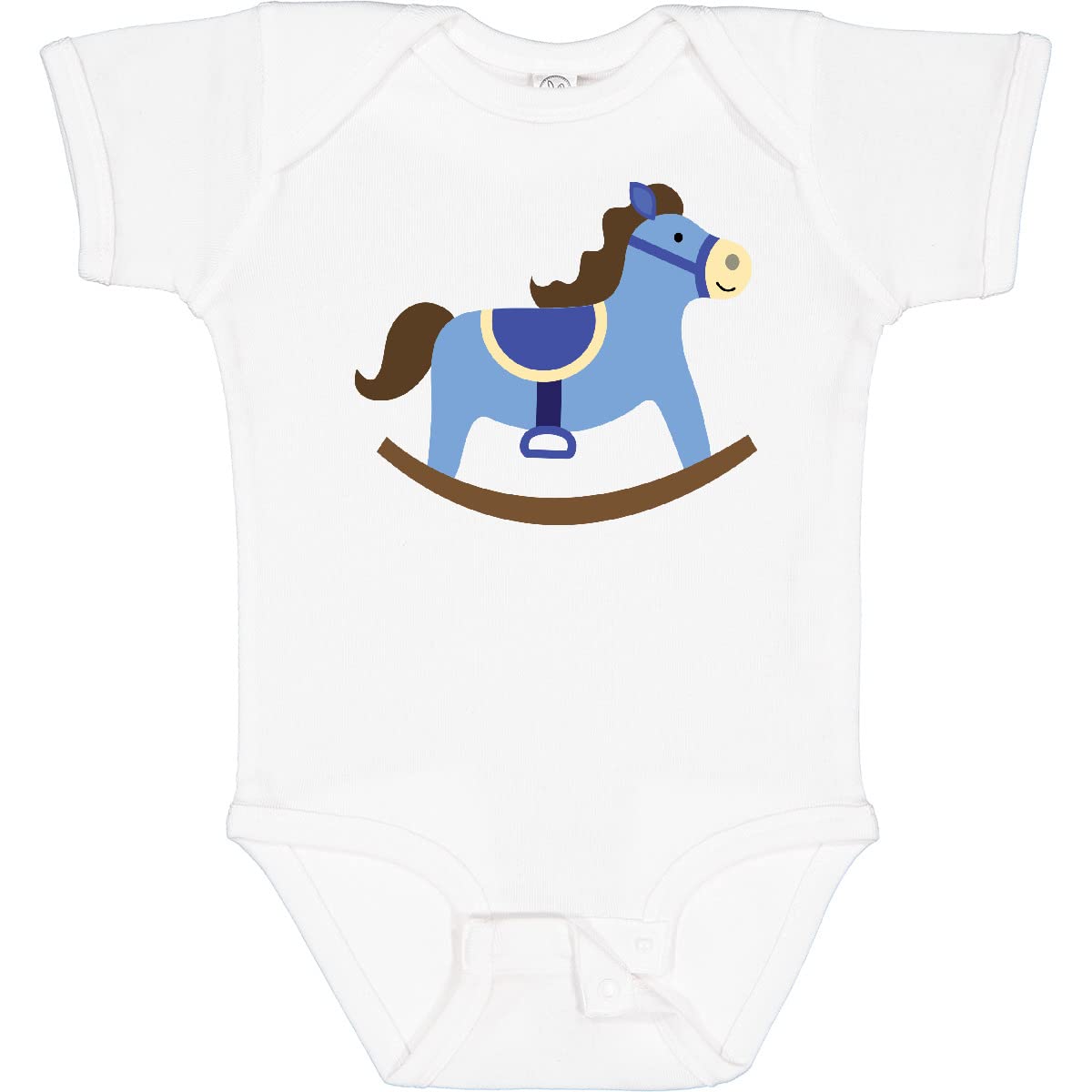 Inktastic Rocking Horse Baby Bodysuit - Cute Cotton Onesie for Newborn Boys & Infants - Perfect for Playtime, Photo Shoots & Gift Giving