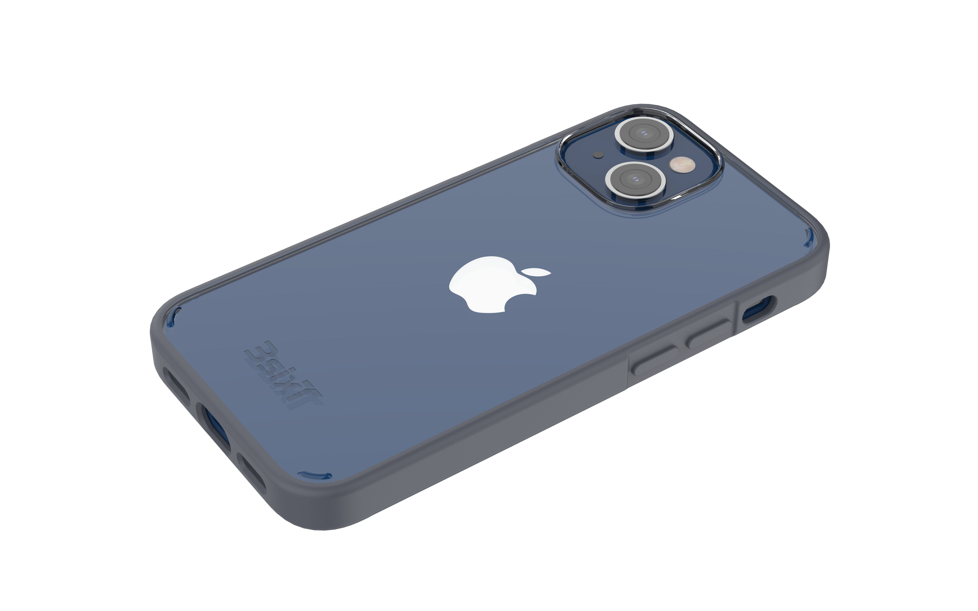 3sixT BioFlex iPhone 13 mini Shockproof Bumper Case - Clear/Grey Protective Cover | Slim Fit, Military-Grade Drop Protection | Perfect for Outdoor Activities, Travel & Daily Use