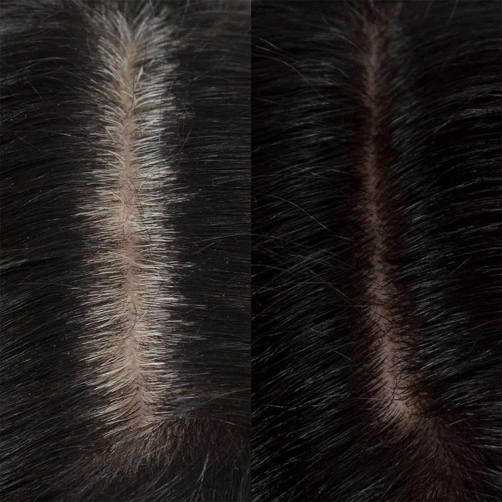 SYCLONIC Root Touch Up Powder for Thinning Hair - Water & Sweat Resistant Hair Loss Concealer, Hairline Powder for Women (Black, 4g) - Perfect for Daily Use, Travel, and Quick Hair Touch-Ups