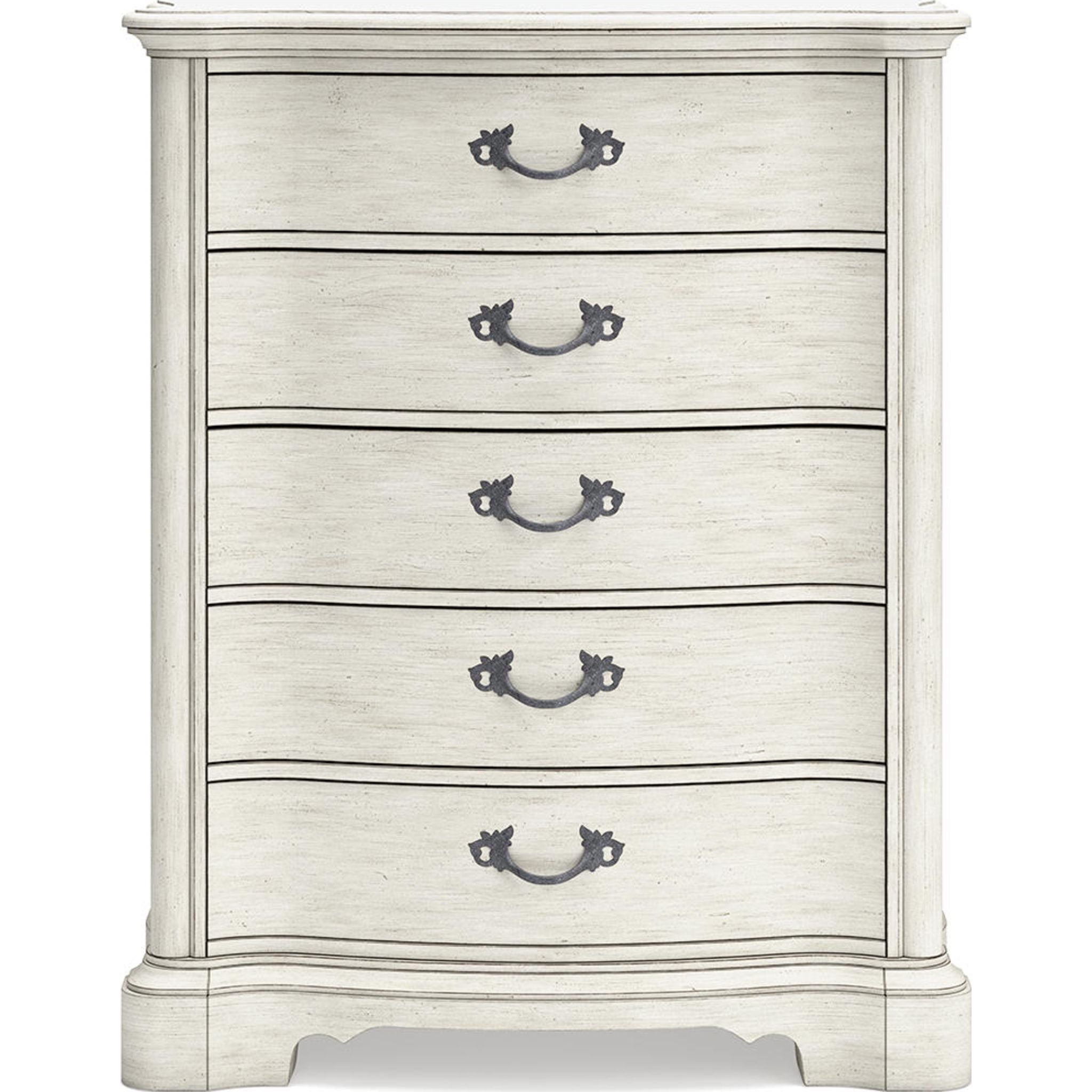 Arlendyne Antique White Chest - Vintage Style Storage Cabinet for Bedroom, Living Room & Office Organization