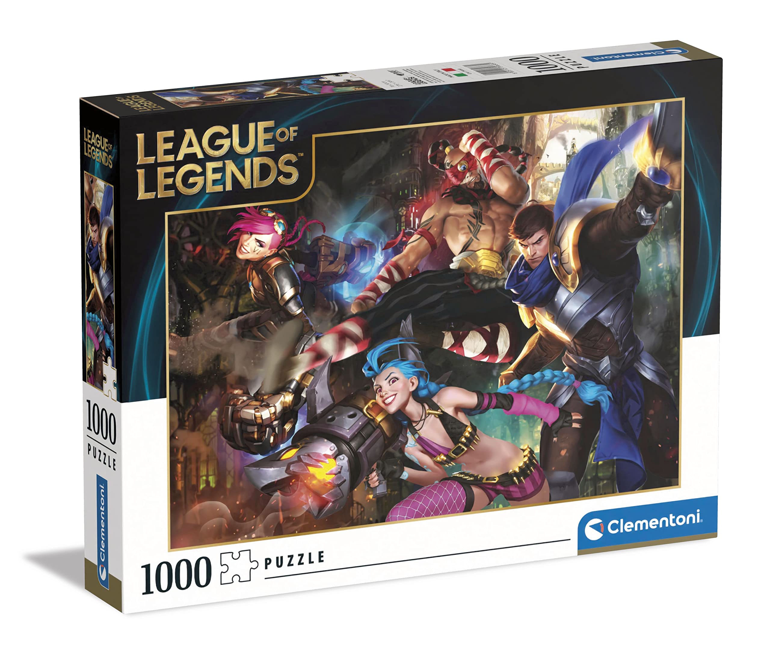 1000-Piece LOL League of Legends Puzzle - Clementoni Netflix Arcane Series (39668) - Multicolor Medium Jigsaw Puzzle for Adults & Teens - Perfect for Game Fans, Home Decor & Relaxation