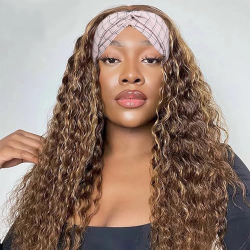 Ombre Headband Wig Deep Wave