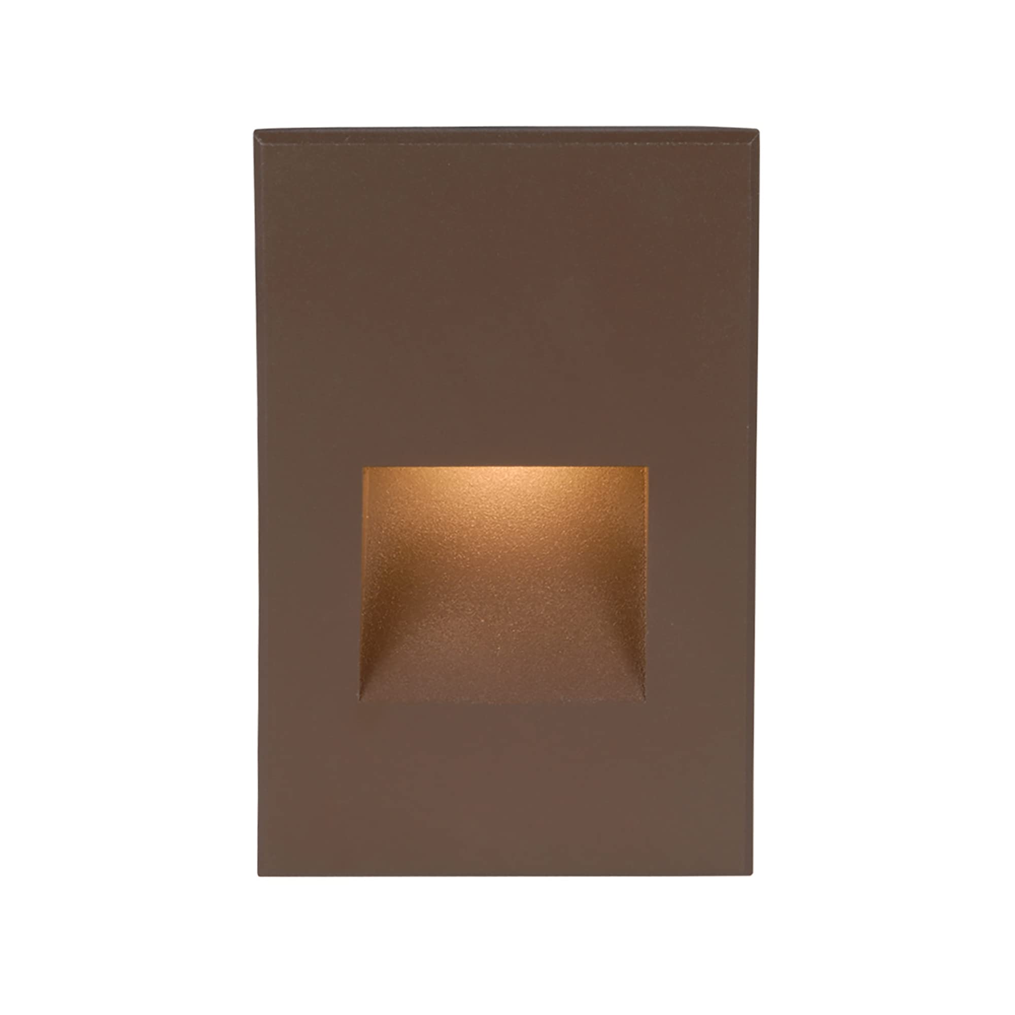 WAC Landscape Lighting - LEDme 120V LED Vertical Step & Wall Light for Indoor/Outdoor Use, 2700K Warm White Bronze Fixture | Perfect for Patio, Garden, Staircase & Pathway Illumination