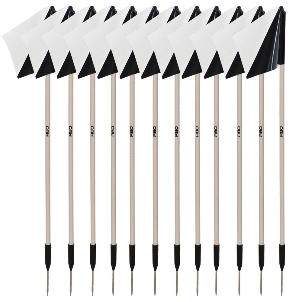 Premium Sideline Pole with Custom Club Colors Flag Sets - Perfect for Football, Soccer, and Sports Team Fan Support