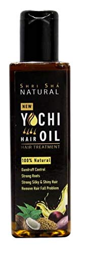 Shri Sha Natural Yachi Hair Oil Treatment 110ml - Anti Dandruff, Strengthens Roots, Reduces Hair Fall for Strong Silky Shiny Hair | Daily Hair Care for Men & Women | Perfect for Scalp Massage & Overnight Treatment