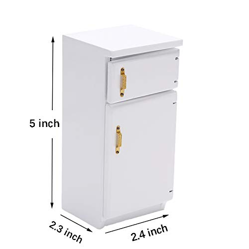 1:12 Scale Mini Wooden Furniture Set - Miniature Kitchen Accessories, Dollhouse Decor, Tiny House Model - Perfect for Birthday Gifts, DIY Crafts & Home Decoration