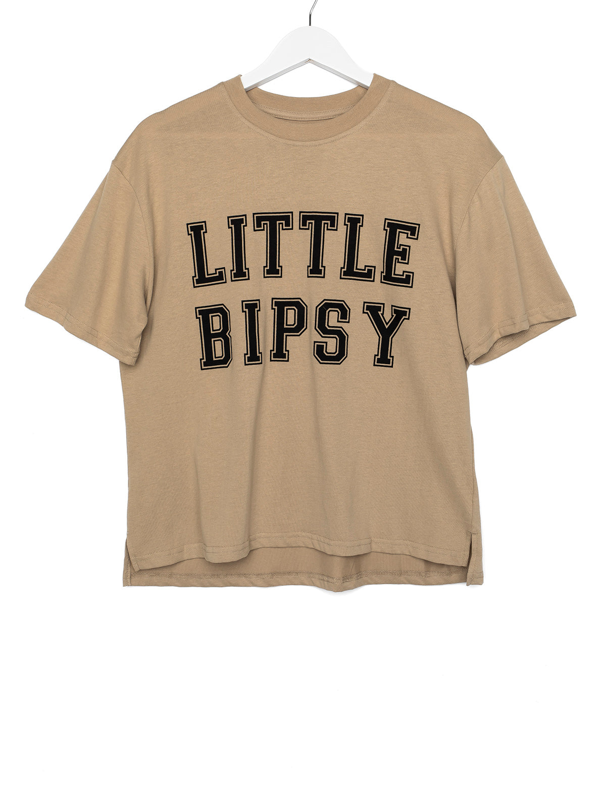Men's LB Collegiate T-Shirt - Comfortable Cotton Crewneck Tee in Tan - Perfect for Casual Wear, College Events & Everyday Outfits