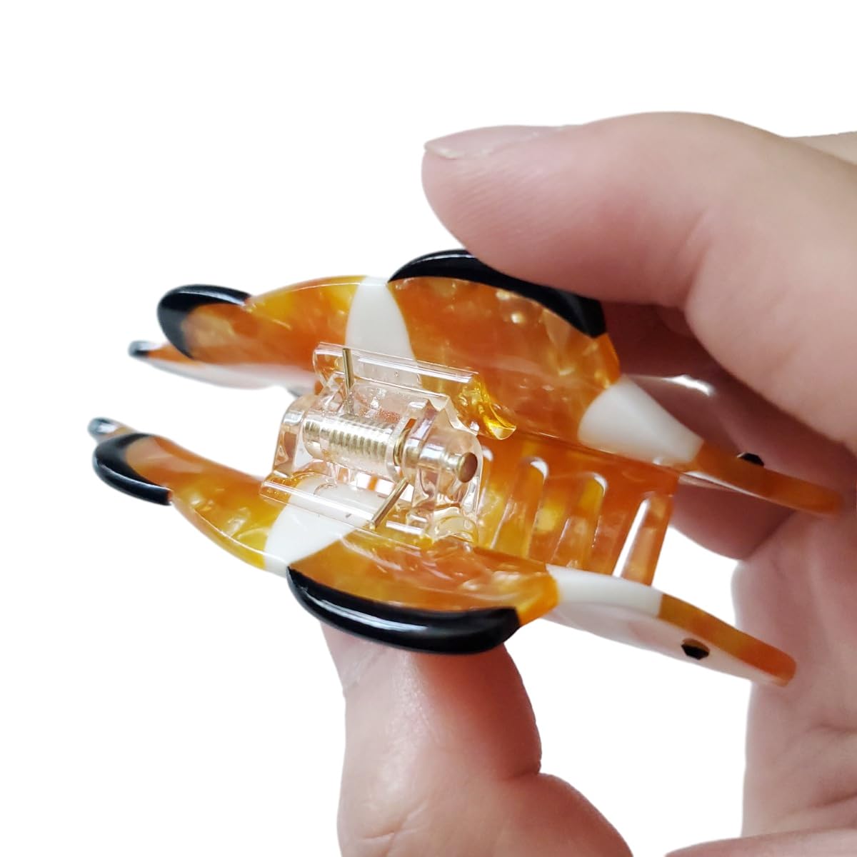 Stylish Acetate Claw Hair Clips for Women - Cute Clownfish Design Hair Accessories for Ponytails, Braids & Everyday Hairstyles