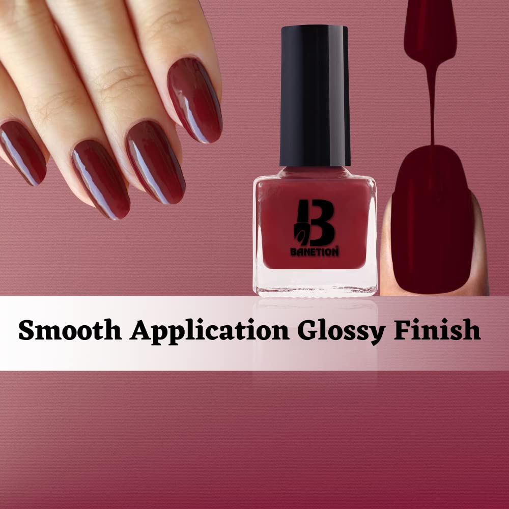 BANETION Fast Drying Long Lasting Matte Nail Polish - Vegan, Non-Toxic, Seaweed Enriched Formula - Cookie Matte Finish for Women - Perfect for Everyday Wear, Office, Parties & Special Occasions