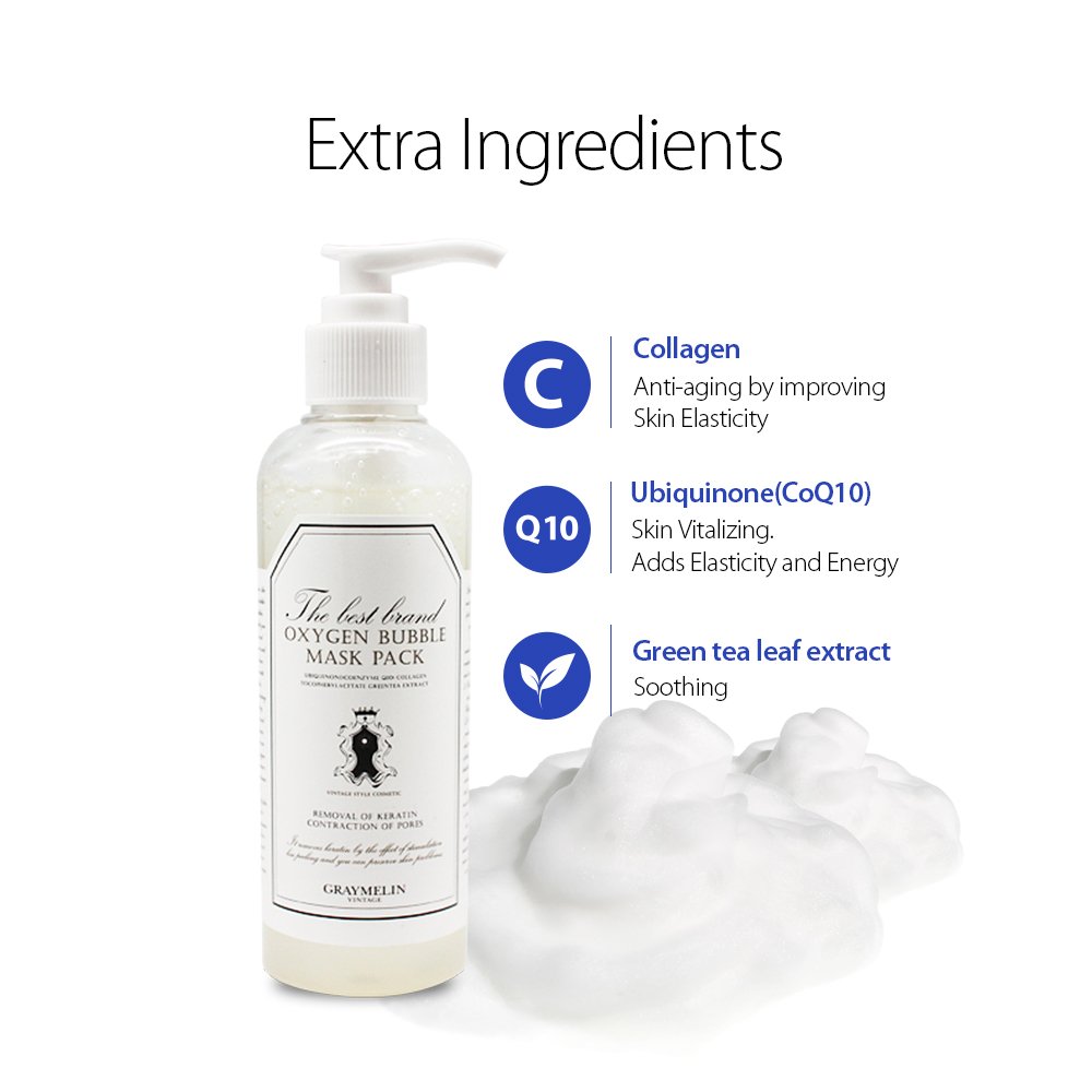 Oxygen Bubble Mask - Skin Cleanser 6.76oz for Cell Vitalization & Glow