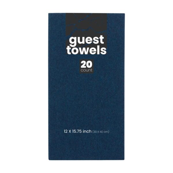 Premium 20-Pack Disposable Paper Napkins - Navy Blue for Parties, Picnics & Everyday Dining | Eco-Friendly & Absorbent