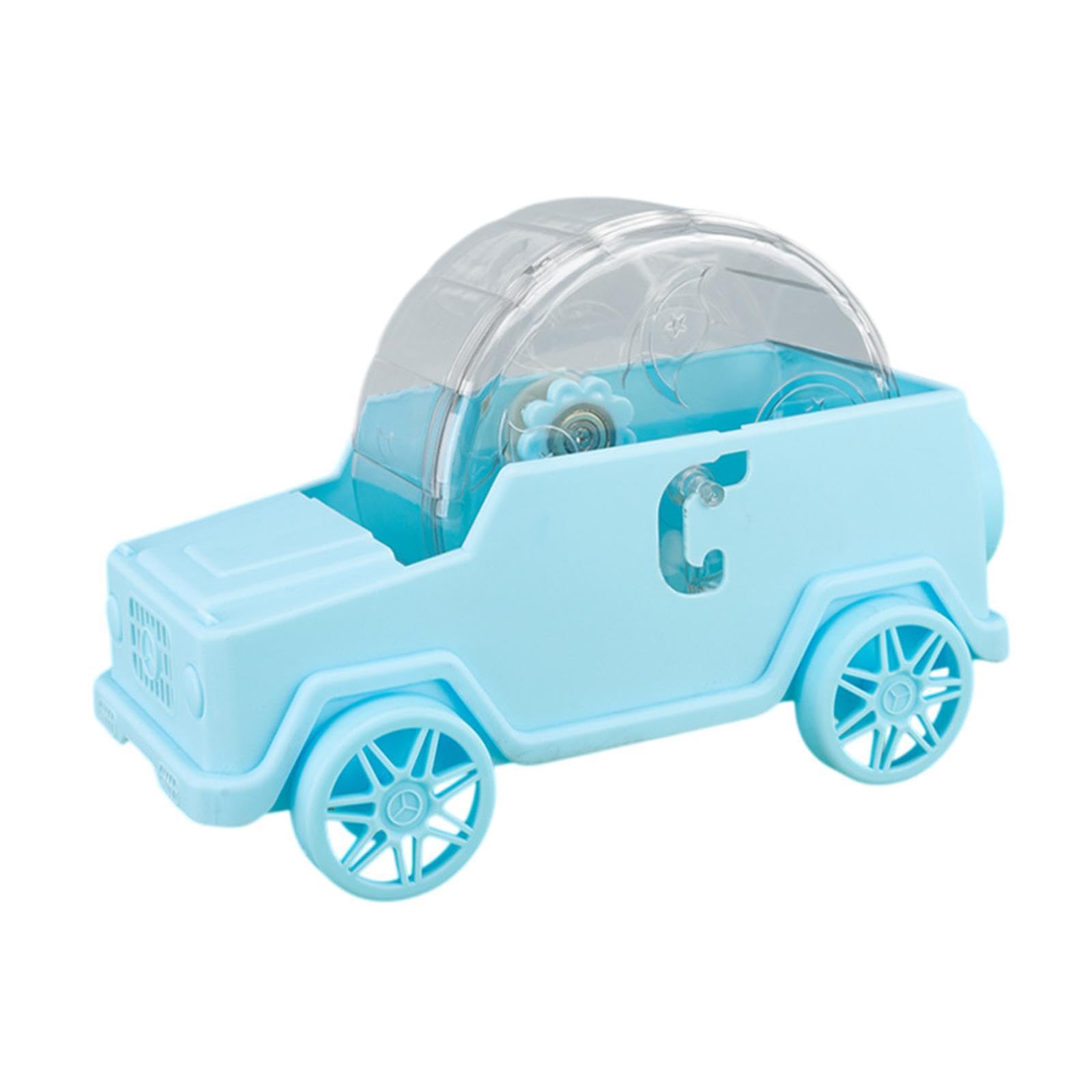 Silent Hamster Exercise Wheel - Blue Car-Shaped Cage Accessory for Small Pets | Perfect for Hamster Cages & Playtime Enrichment