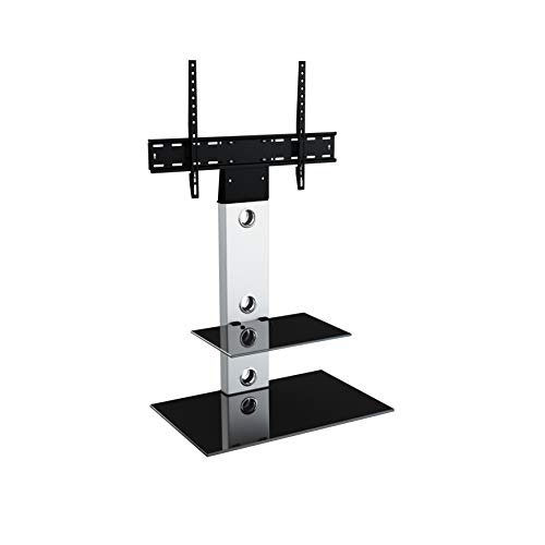 Silver Column / Black Rectangular Shelf