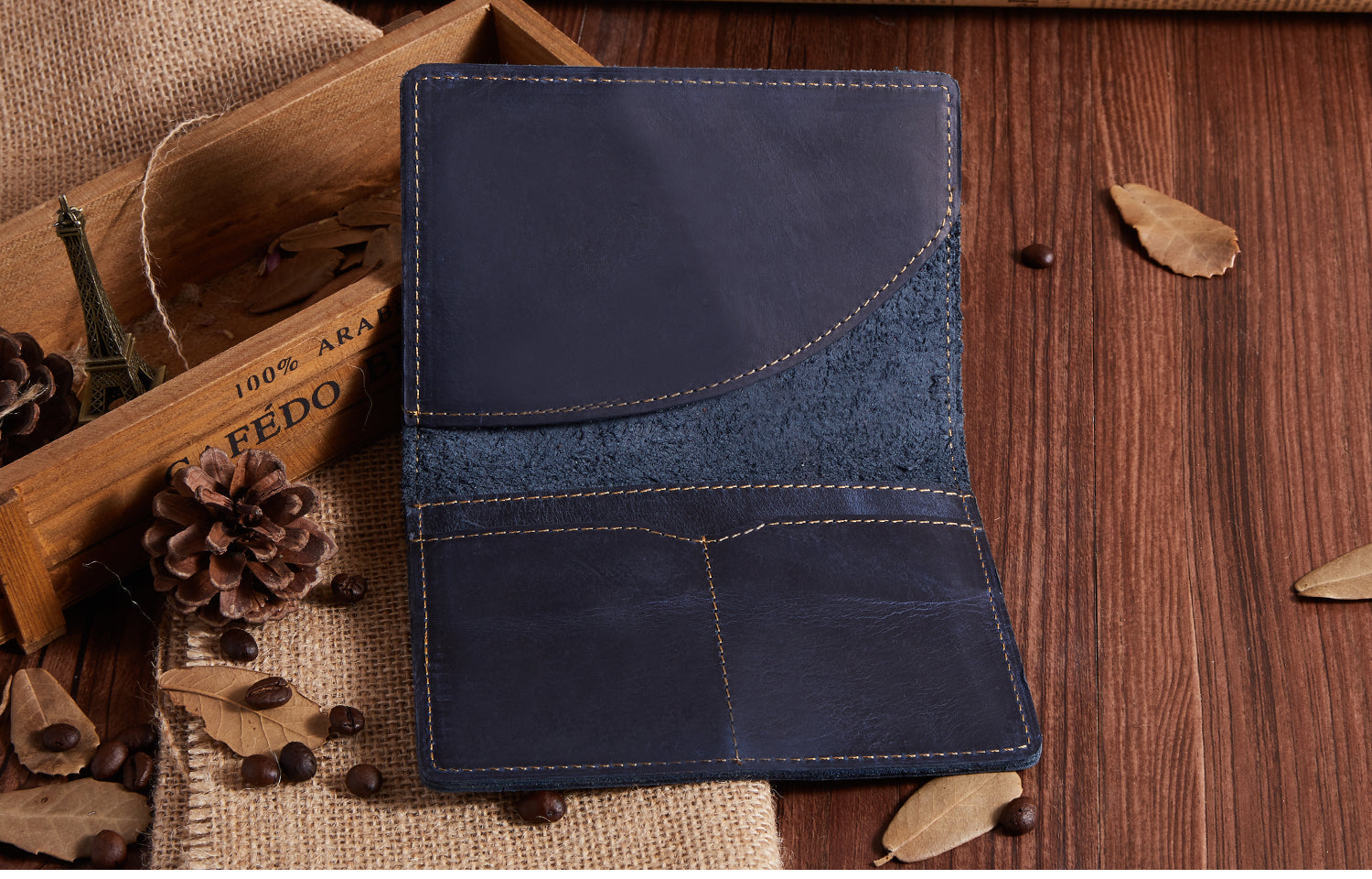 Premium Unisex Dual Fold Passport Holder - RFID Blocking Travel Wallet for Men & Women - Perfect for International Flights, Business Trips & Vacations