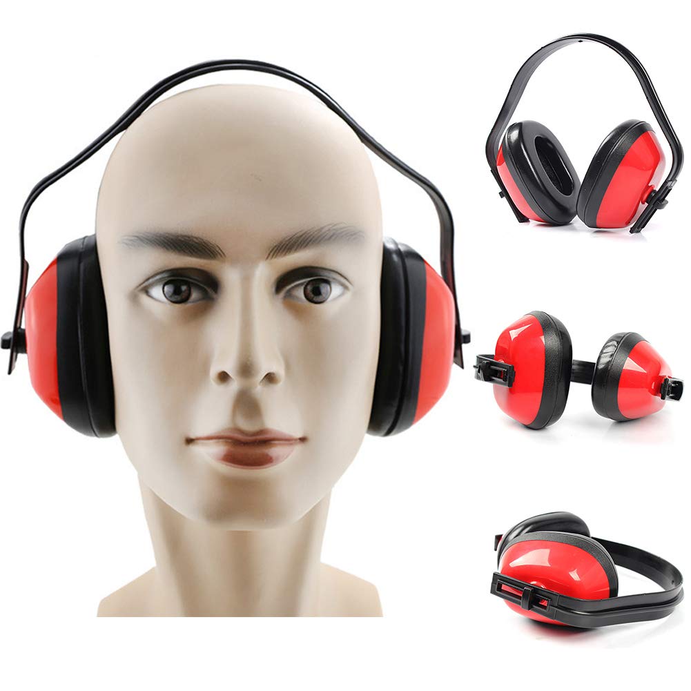 Noise Cancelling Ear Muffs - Adjustable Headband Ear Protection for Shooting, Construction & Concerts - Anti-Shock Hearing Protection Headphones with Comfortable Ear Pads