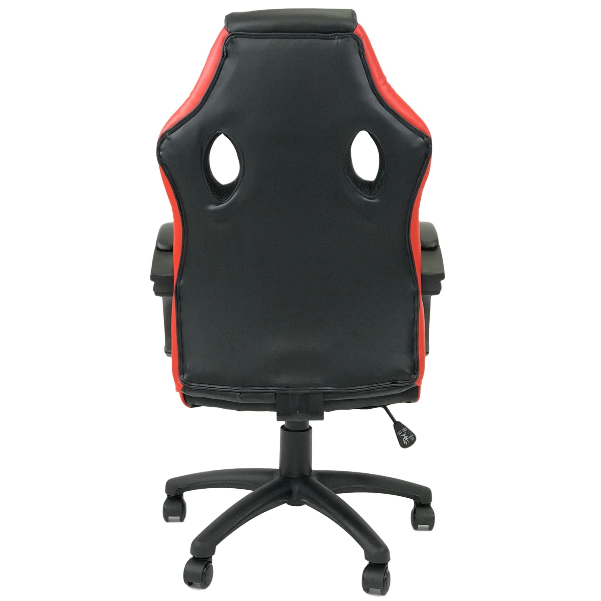 HAWK SERIES 4534 Ergonomic Gaming Chair - Black & Red Racing Style with Lumbar Support - Perfect for PC, Console Gaming & Home Office