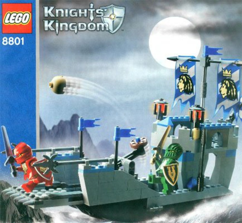 LEGO Knights Kingdom: Knights' Attack Barge (8801) Building Toy Set - Medieval Castle Battle Playset for Kids & Collectors - Perfect for Creative Play & Display