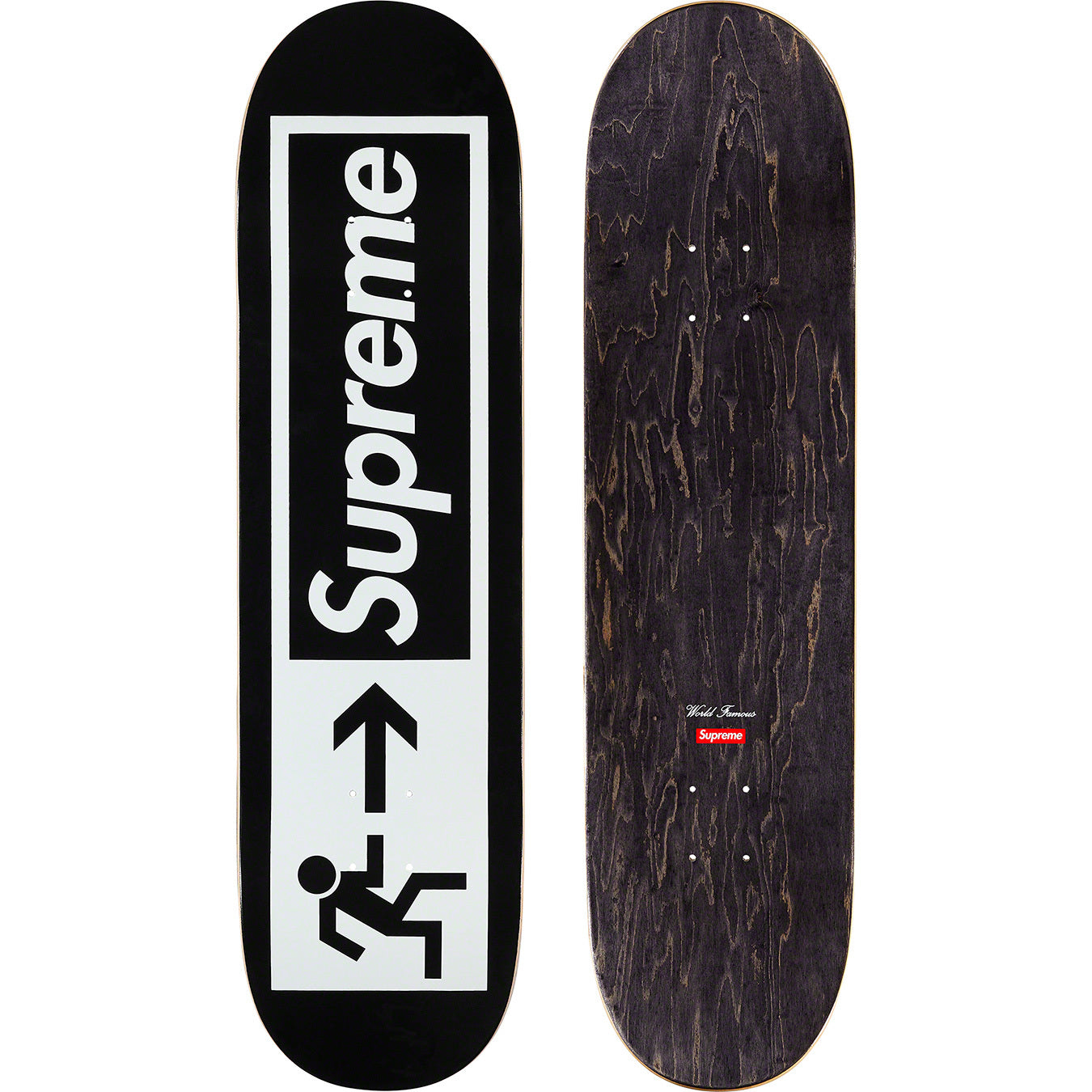 Supreme Exit Skateboard Deck - Black | High-Quality Skateboard for Street & Park Riding | Perfect for Skaters & Collectors
