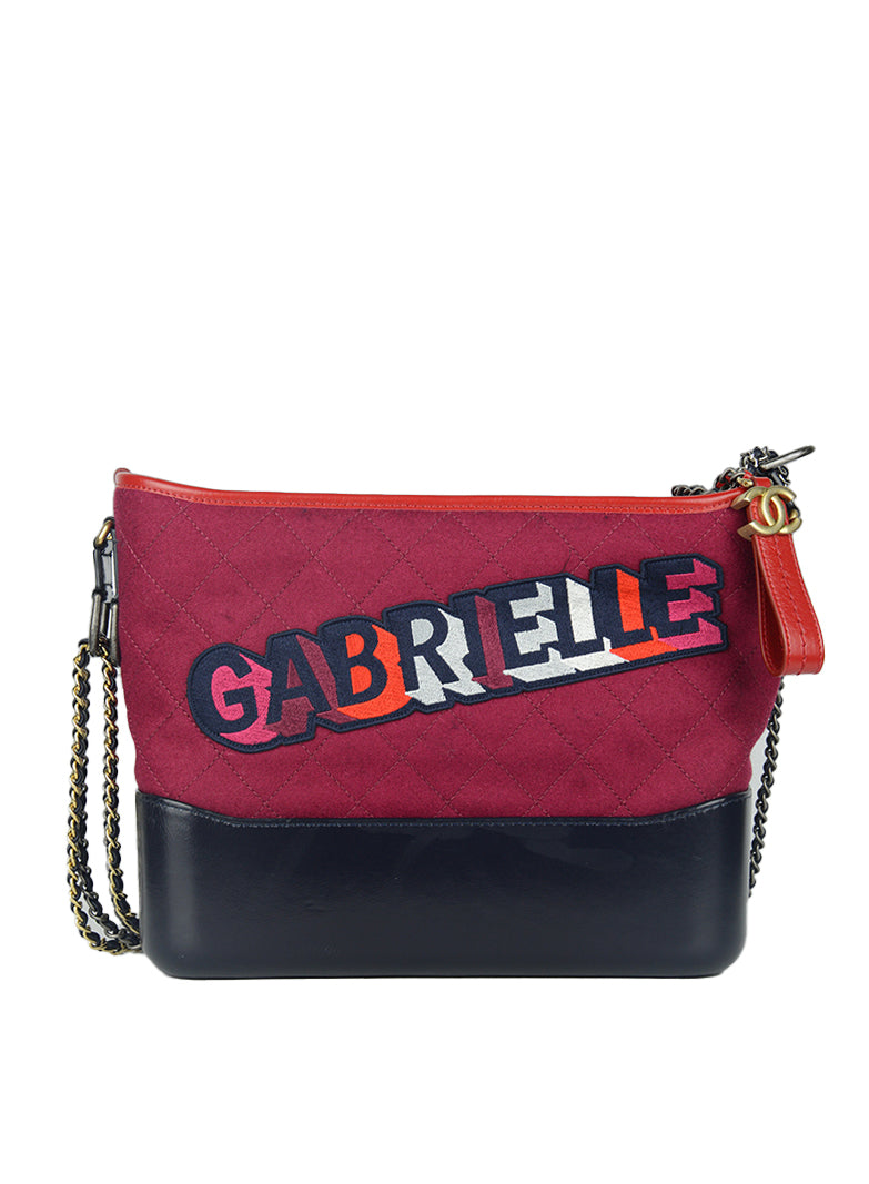 Chanel Gabrielle Red and Blue Leather Shoulder Bag - Luxury Designer Handbag for Women, Perfect for Parties, Work & Everyday Use