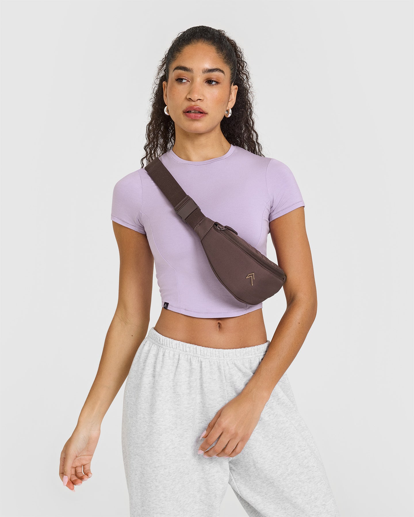 Mellow™ Soft Mid Short Sleeve T-Shirt for Women - Comfortable Wisteria Purple Cotton Tee | Casual Wear, Lounge, Summer Outfits