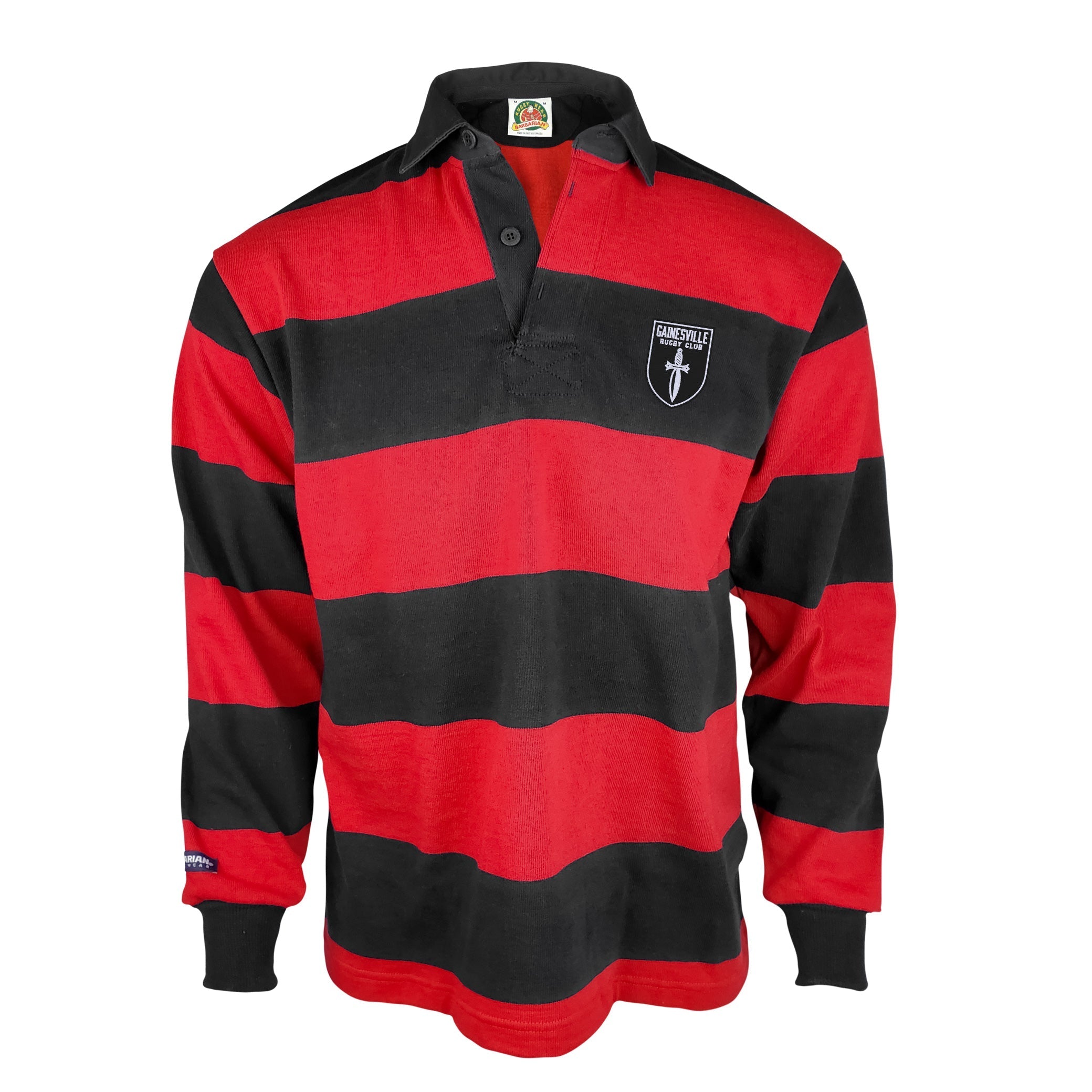 Gainesville Spartans RFC 4 Inch Stripe Rugby Jersey - Breathable Performance Shirt for Rugby Training & Match Play
