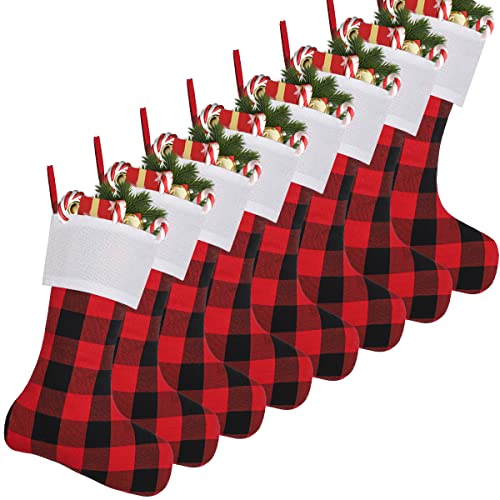 White Cuff/Red and Black Plaid