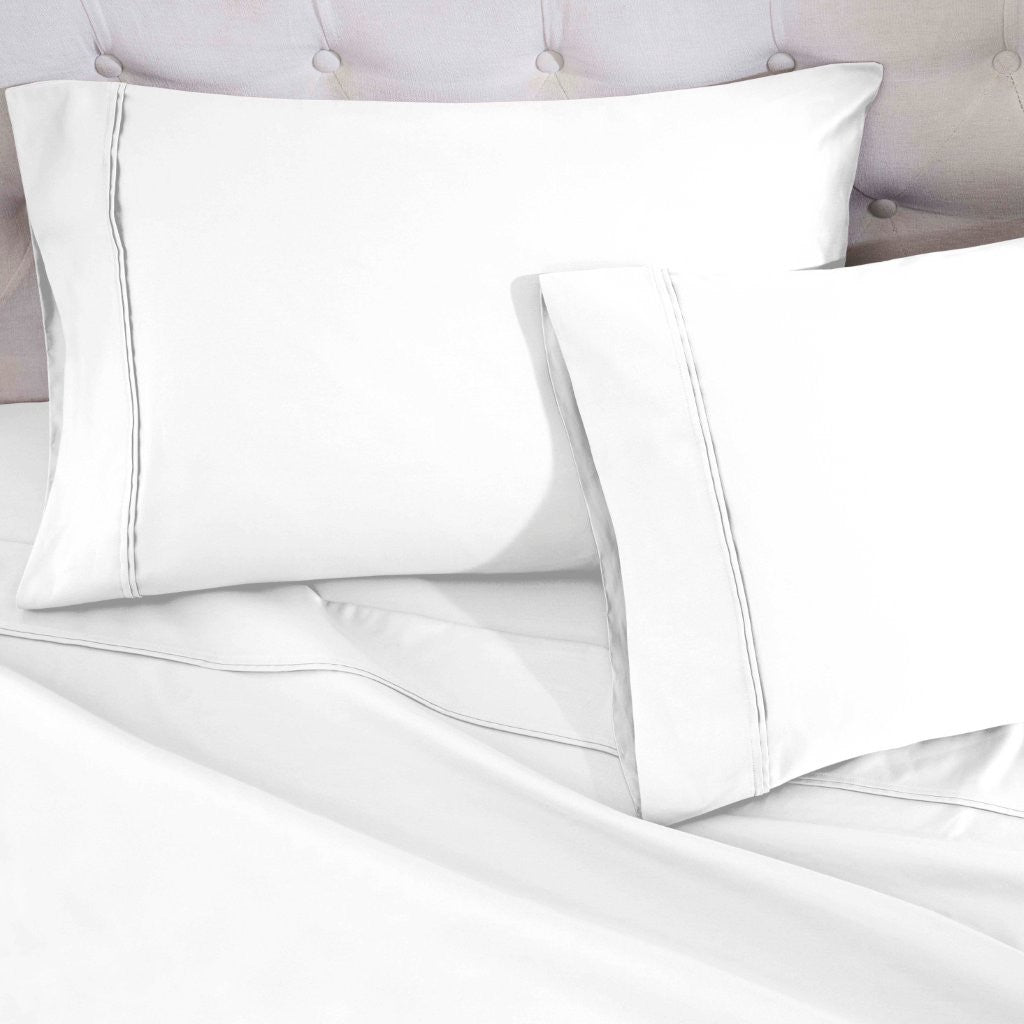 Luxury 1200 Thread Count Egyptian Cotton Deep Pocket Bed Sheet Set - Queen Size, Soft & Breathable for Ultimate Comfort - Perfect for Master Bedroom, Guest Room & Hotel Use
