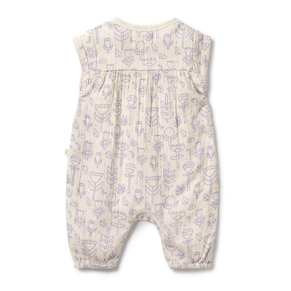 Flow Organic Crinkle Jumpsuit for Women - Soft & Comfortable Romper with Pockets - Perfect for Casual Outings, Beach Cover-ups & Loungewear