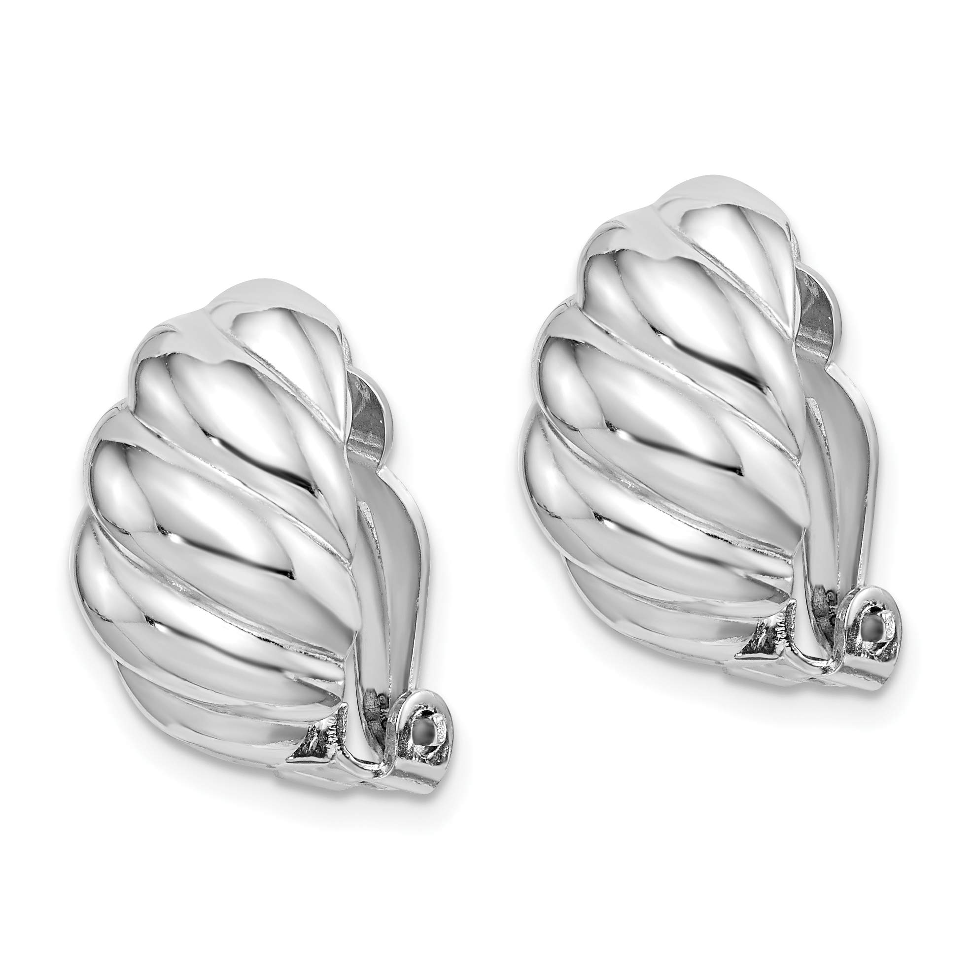 925 Sterling Silver Clip-On Oval Earrings for Women - Hypoallergenic Non-Pierced Fashion Jewelry - Perfect for Weddings, Parties & Everyday Wear