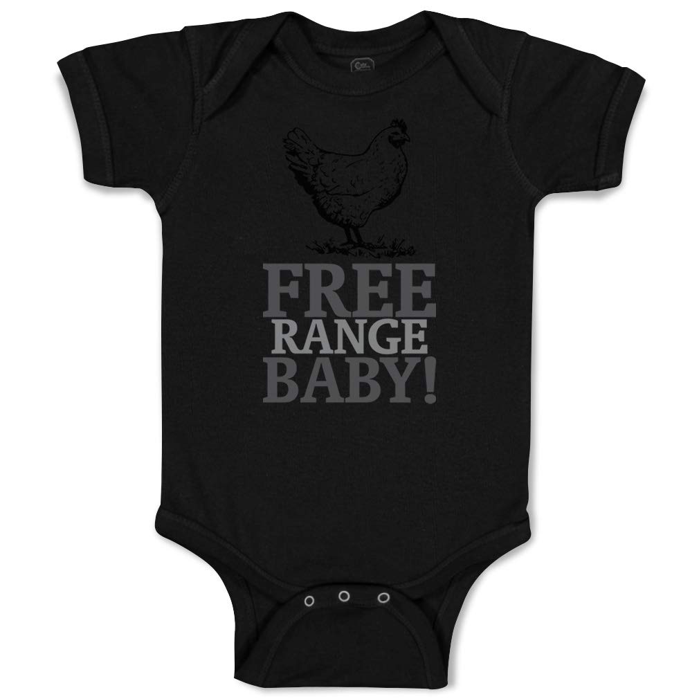 Custom Baby Bodysuit - 100% Cotton Free Range Chicken Farm Design for Boys & Girls | Soft & Comfortable Infant Onesie for Playtime, Farm Visits & Photo Shoots