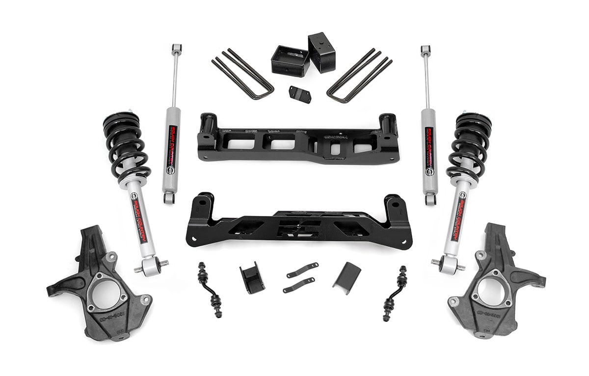 5 Inch Lift Kit for Chevy/GMC 1500 (2014-2018 & Classic) - Heavy Duty Aluminum/Stamped Steel Construction with N3 Struts - Part# 24834 - Perfect for Off-Roading, Truck Customization & Enhanced Ground Clearance