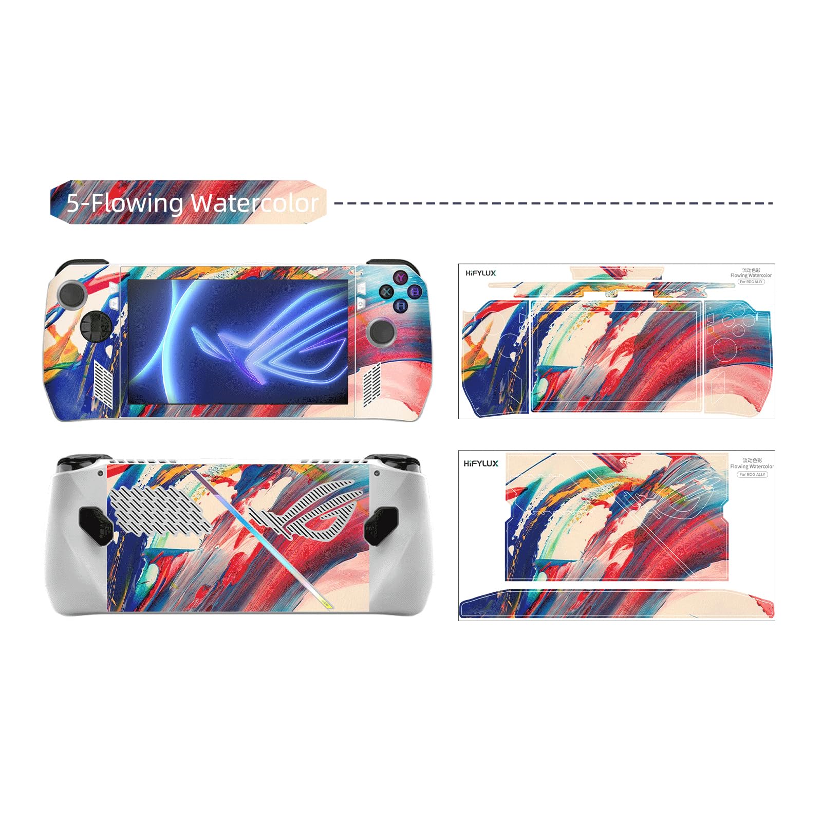 ROG Ally Gaming Skin Sticker - Scratch Protection Film for ASUS ROG Ally Console | Durable Vinyl Decal for Gaming Machine Protection | Perfect for Travel, Gaming Sessions & Device Personalization