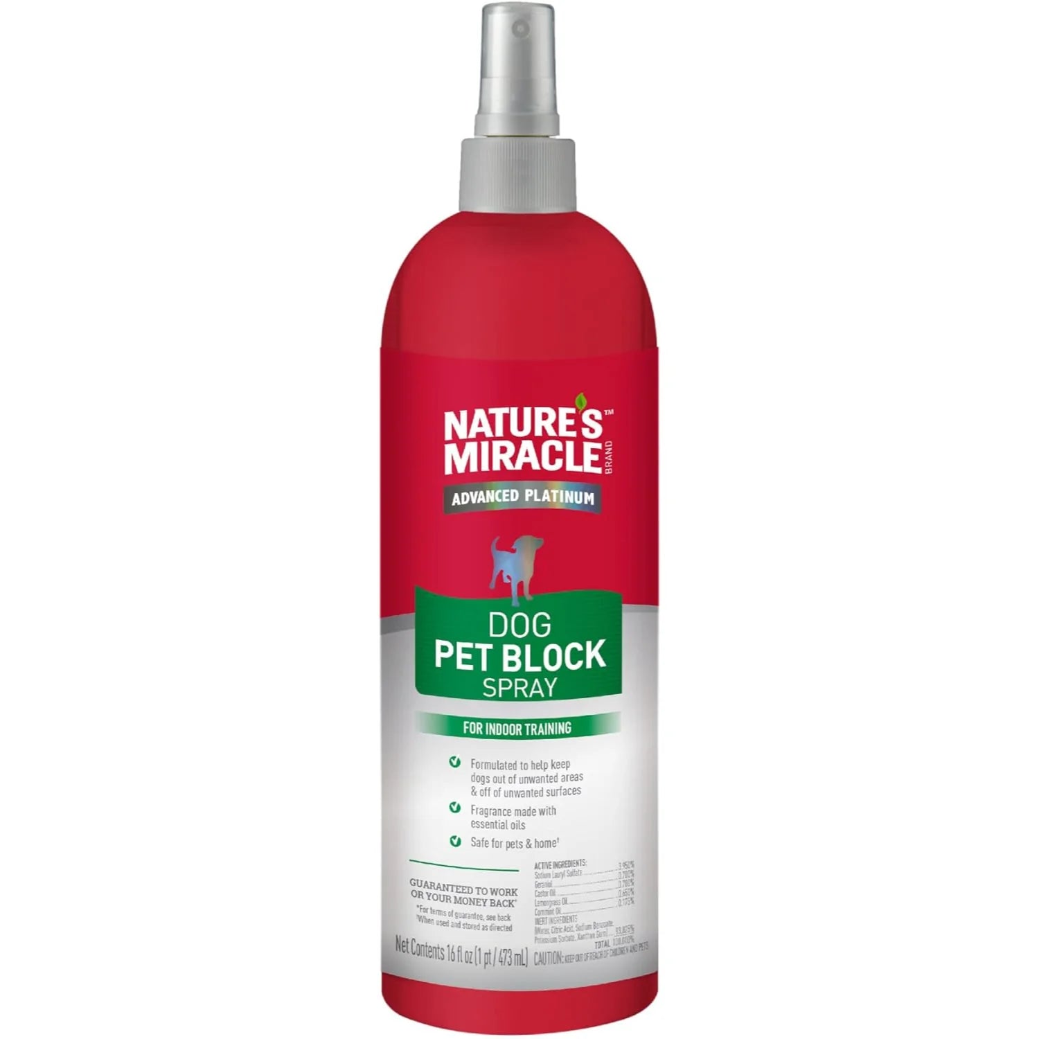 Nature's Miracle No-Bite Dog Training & Repellent Spray - Stop Chewing, Biting & Licking - Safe for Puppies & Adult Dogs - Perfect for Crate Training, Furniture Protection & Behavior Correction