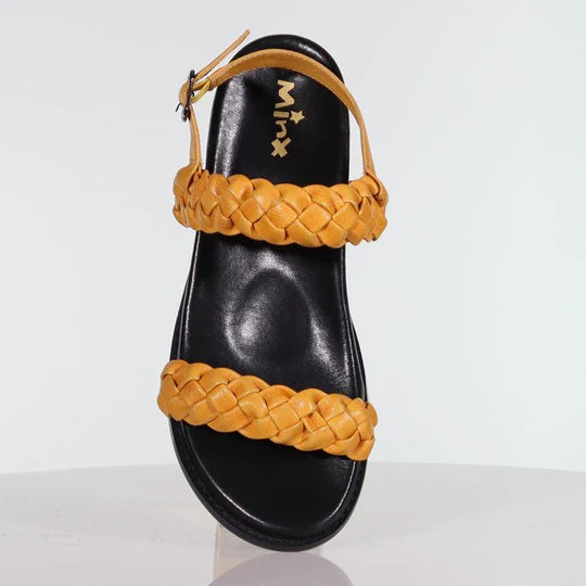 Minx Ibiza Marigold/Black Comfort Sandals for Women - Yoga, Beach & Wellness Footwear - Perfect for Spa, Vacation & Relaxation