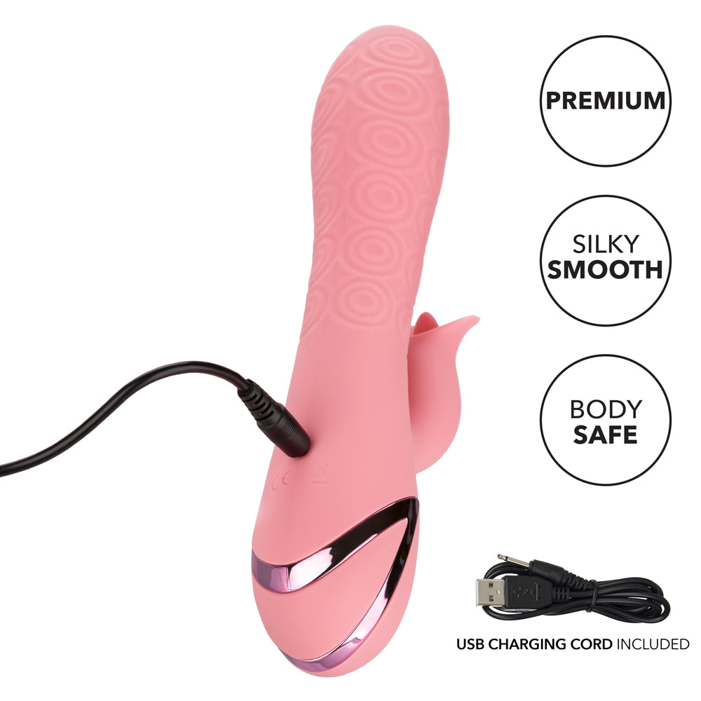 California Dreaming Pasadena Player Rotating Rabbit Vibrator - Dual Motor G-Spot & Clitoral Stimulator for Women - Perfect for Solo Play & Couples Intimacy