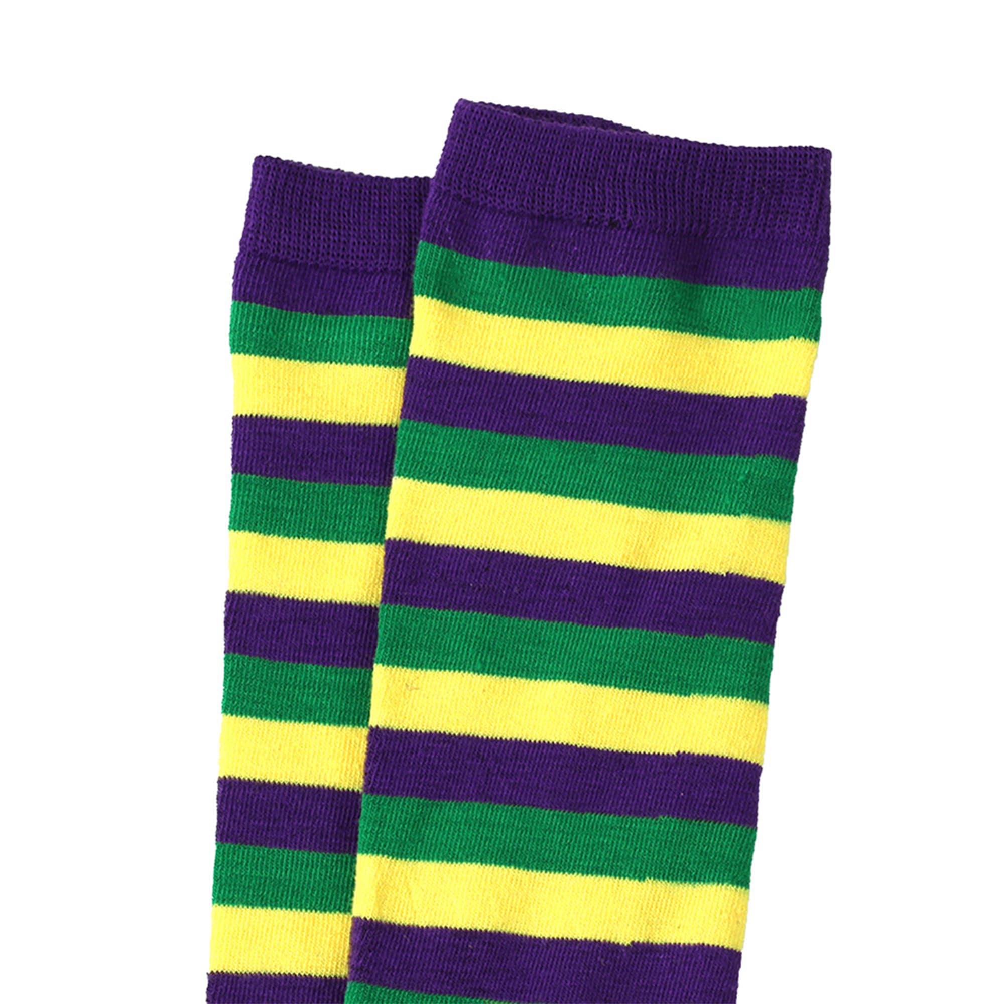 Women's Knee High Athletic Socks - Striped Running & Baseball Socks for Sports & Outdoor Activities