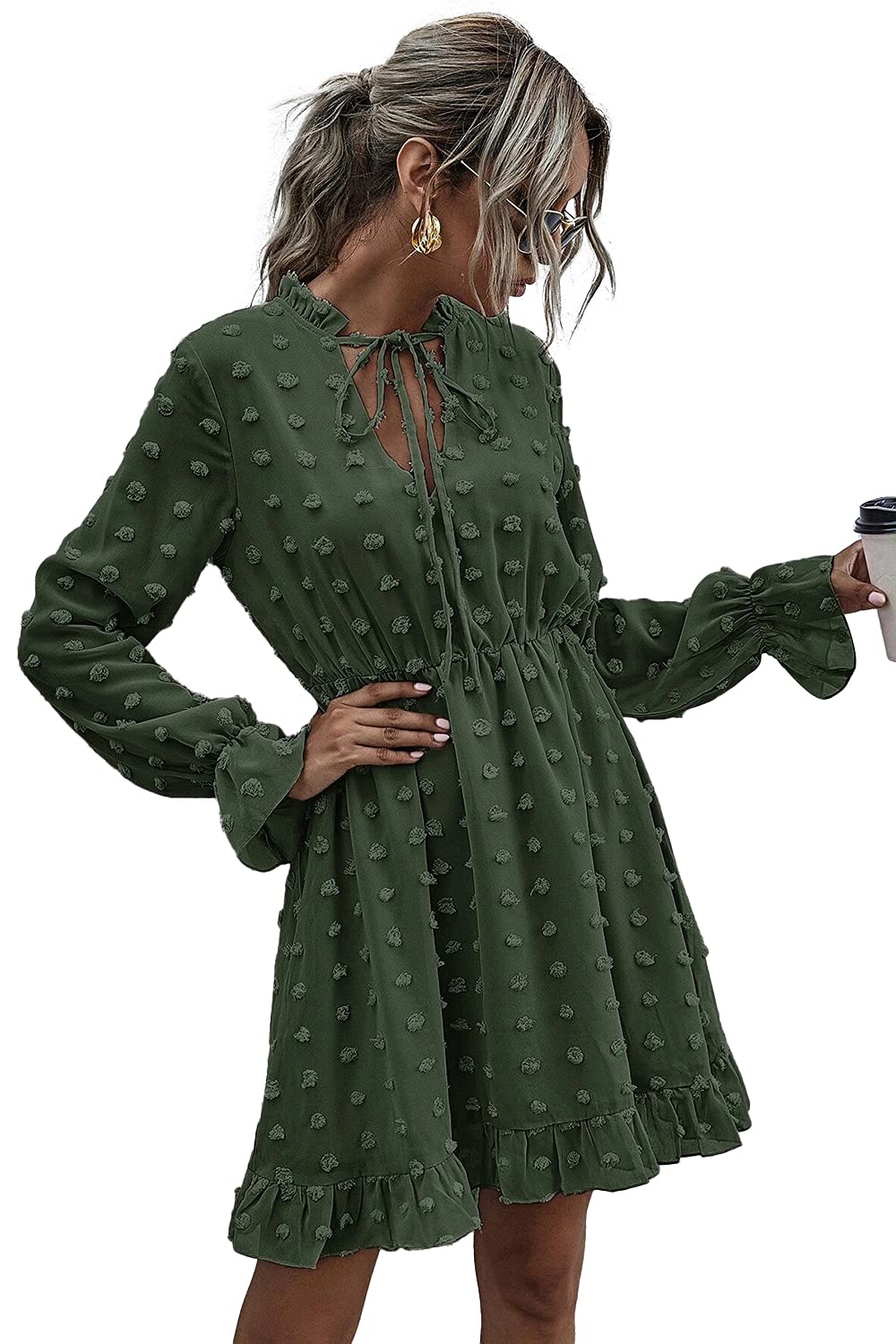 NUUR Women's Casual A-Line Midi Dress for Prom, Wedding, Party & Special Occasions - Elegant Flowy Summer Dress for Date Night, Cocktail Events & Formal Gatherings